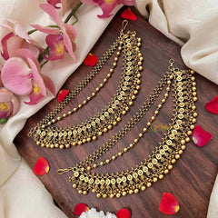 Vriksham Bahubali Style Gold-Finish 3 Layer With Gold Bead Maatil-G21408