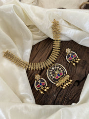 Designer Jadau Kundan Short Neckpiece -J1855