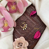 Vriksham Elegant Pear Style Press Naths/Nose Pin-Red-Pearl-G20711