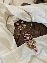 Exquisite Jadau Kundan Hasli Choker - J1843