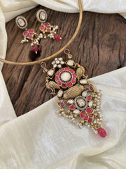 Exquisite Jadau Kundan Hasli Choker - J1843