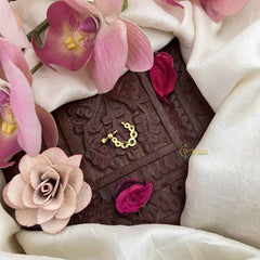 Vriksham Premium Dot Style Press Naths/Nose Pin-Red White & Green-G20739