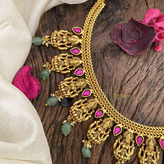 Vriksham Lakshmi Jadau Kundan Short Neckpiece-J2595