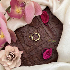 Vriksham Elegant Floral Style Press Naths/Nose Pin-White Red-G20705