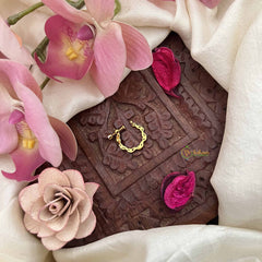 Vriksham Elegant Floral Style Press Naths/Nose Pin-Red-G20706