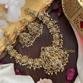 Vriksham Elegant Lakshmi AD Stone Short Neckpiece-Gold Bead-G17840