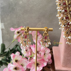 Vriksham Premium Temple Lakshmi Guttapusalu Bridal Set-G18179