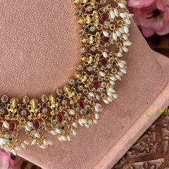 Vriksham Premium Temple Lakshmi Guttapusalu Bridal Set-G18179