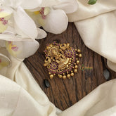 Vriksham Gold Look Alike Lakshmi Bun Billai-Jada Billai-Red-Gold Bead-G17208