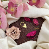 Vriksham Leaf Style Gold-Toned Kundan Jadau With White Septum Ring-J3905