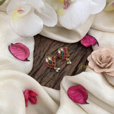 Vriksham Elegant Maharashtrian Style Press Bugadi-Pearl-J2672