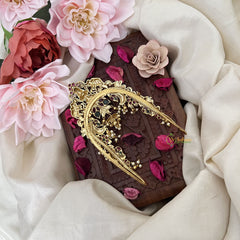 Vriksham Duel Elephant Pecock Lakshmi Vangi / Armlets-Pearl-G18156