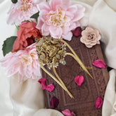 Vriksham Ad Stone Lakshmi Vangi/Armlet-Light green Bead-G18188