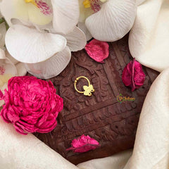 Vriksham Classic Three Leaf Style Green Red & White Kundan Jadau Septum Ring-J4079