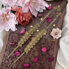 Vriksham Golden Lakshmi Jhumka Style Vangi / Armlets -Pearl-G18174