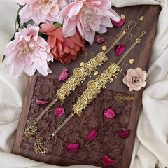 Vriksham Golden Lakshmi Jhumka Style Vangi / Armlets -Pearl-G18174