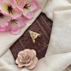 Vriksham Unique Designer Gold Look Alike Vangi Finger Ring-Gold Bead-G20059