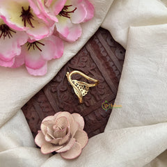 Vriksham Unique Designer Gold Look Alike Vangi Finger Ring-Gold Bead-G20059