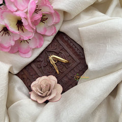 Vriksham Unique Red Green Stone Gold Look Alike Vangi Finger Ring-G20073