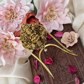 Vriksham Gold Elephant Trunk up Lakshmi Vangi / Armlets-Pearl-G18155