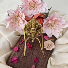 Vriksham Gold Elephant Trunk up Lakshmi  Vangi / Armlets-Pearl-G18155