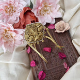 Vriksham Ad stone Dual Peacock with Lakshmi Vangi / Armlets-Gold Bead- G18154