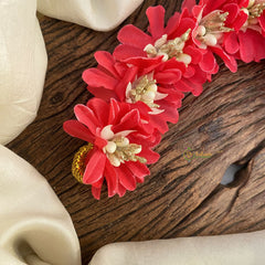 Vriksham Pink Floral With Beads Veni-Flower Accessory-H865