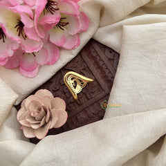 Vriksham Gold Look Alike Bird Shape Vangi Finger Ring-G20058