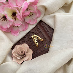 Vriksham Floral With Dual Peacock Gold Look Alike Vangi Finger Ring-G20064