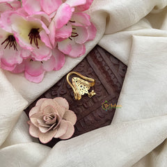 Vriksham Designer Gold Look Alike Vangi Finger Ring-Gold Bead-G20060