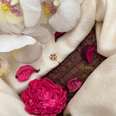 Vriksham Floral AD Stone White Red Press Naths/Nose Pin-G21444