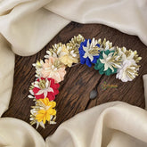 Vriksham Multicolor Flowers Veni with Beads- Flower Accessory-H861