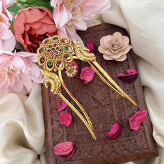 Vriksham Gold Polish Floral Vangi /Armlet-Peral -G15255