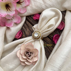 Vriksham Unique Round Shape Mossanite Stone Finger Ring-VV1984