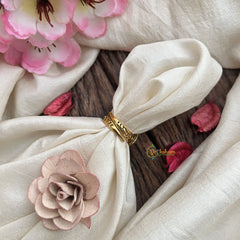 Vriksham Unique Round Shape Mossanite Stone Finger Ring-VV1984