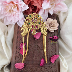 Vriksham Gold Polish Floral Vangi /Armlet-Peral -G15255