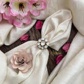 Vriksham Floral Mossanite Stone Finger Ring-VV1981