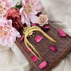 Vriksham AD Stone Lakshmi Floral Vanki/Armlet-Gold Bead-G18175