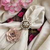 Vriksham Floral Mossanite Tilak Shape Stone Finger Ring-VV1982