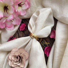 Vriksham Floral Mossanite Tilak Shape Stone Finger Ring-VV1982