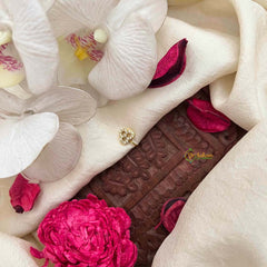 Vriksham Trio Style AD Stone White Press Naths/Nose Pin-G21450