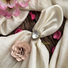 Vriksham Antique Designer Center Mossanite Stone Finger Ring-VV1990