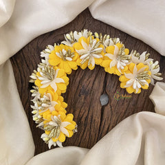 Vriksham Yellow Floral With Beads Veni-Flower Accessory-H864