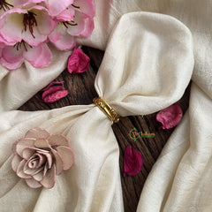 Vriksham Mossanite Stone Floral Shape Finger Ring-VV1987