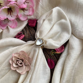 Vriksham Designer Tilak Shape Mossanite Stone Finger Ring-VV1985