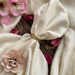 Vriksham Designer Tilak Shape Mossanite Stone Finger Ring-VV1985