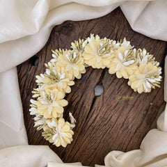 Vriksham Off White Floral With Beads Veni-Flower Accessory-H867