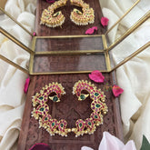 Vriksham Premium One Stan Peacock Designer Cuffs-Red Green-G12030