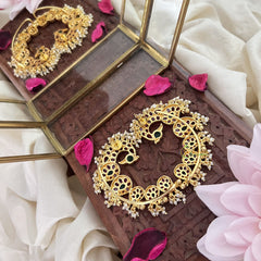 Vriksham Premium One Stan Peacock Designer Cuffs-Red Green-G12030