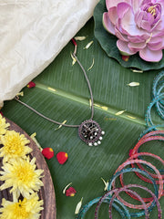 Vriksham Traditional Nataraja Pendant Kemp Black Polish Chain-G17942